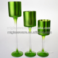 2015 New arrive Green party decoration candle glassware wholesale